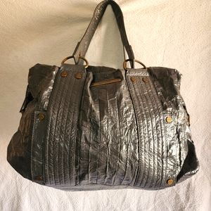 Matt & Nat Gray Crinkle Hobo Bag